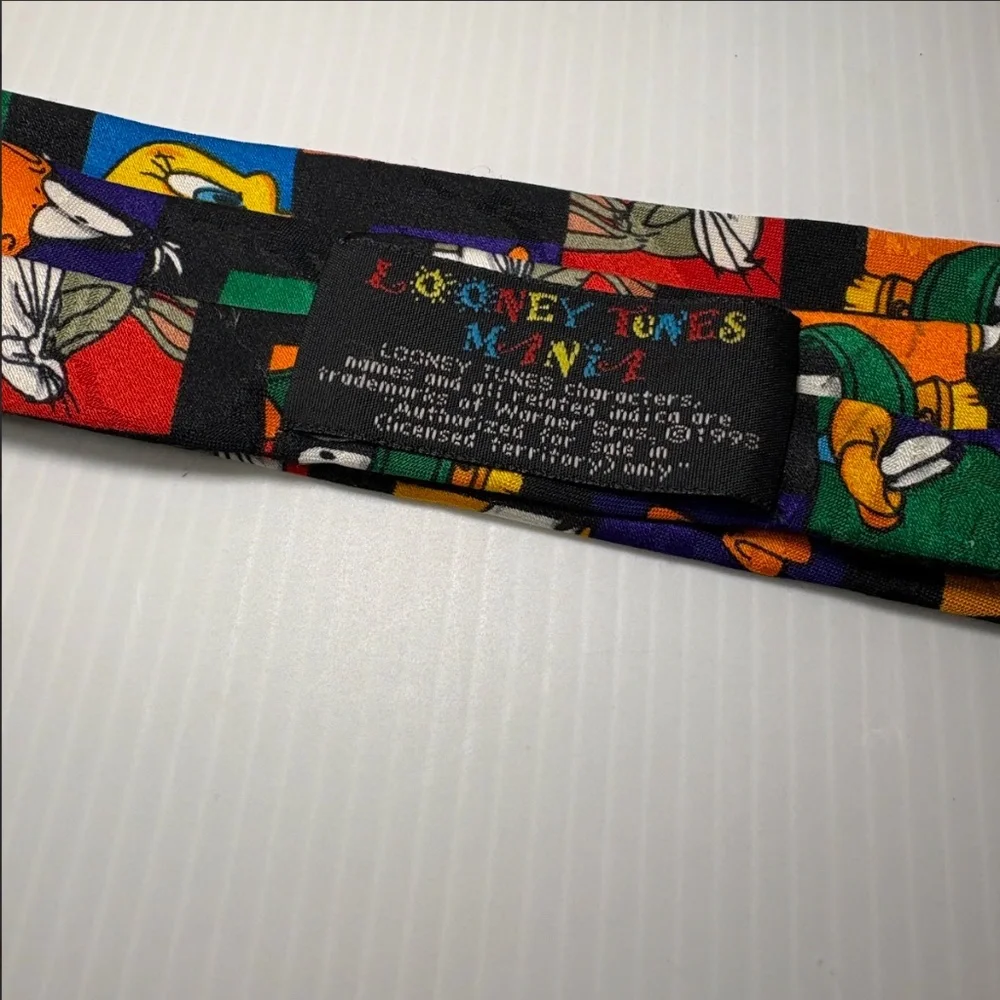 Looney Tunes Vintage Clip on Tie Warner Mania 1993 *Kids Tie*